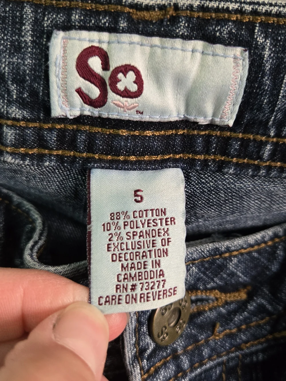 SO | Medium Dark Bootcut Jeans sz 5